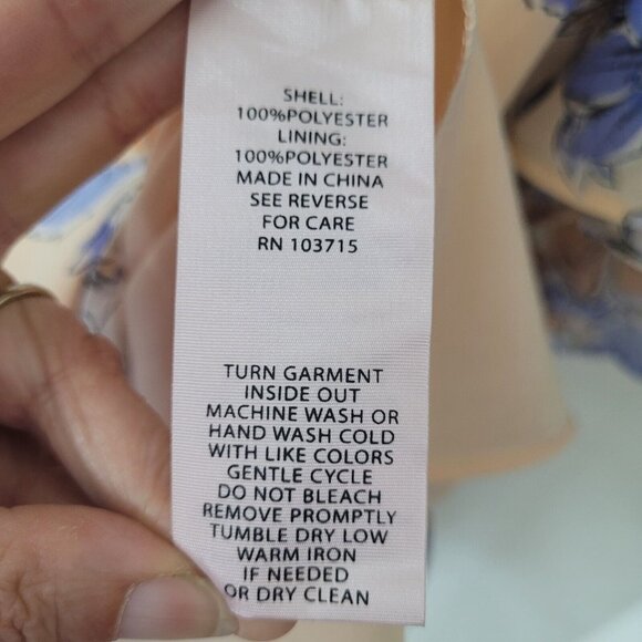 Nanette Lepore Dress Womens 4 Pink Floral Print Bella Donna‎ Ruffle Bell Sleeve - Picture 6 of 12